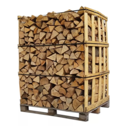 Bois de chauffage extra sec 25 cm rangé en box de 2,5 stères