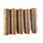 Pack de 5 bûches compressées premium en bois densifié