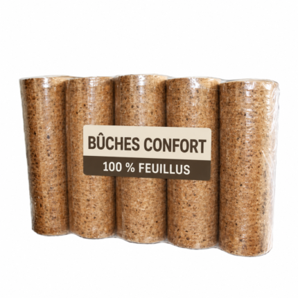 Pack de 5 bûches confort 100 % feuillus
