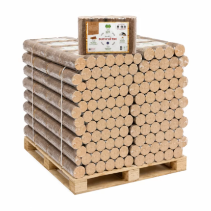 Palette de 104 colis de bûches compressées Buch’Hêtre