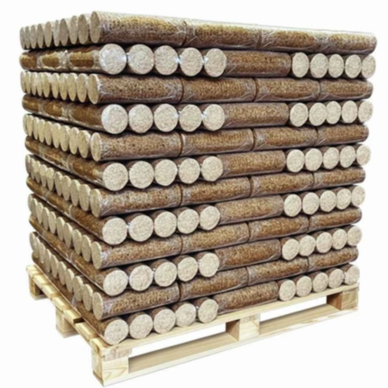 Bûches compressées de jour 960 kg conditionnées sur palette