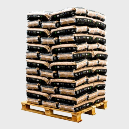 Palette de 66 sacs de granulés de bois premium 15 kg