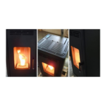 Foyer et flamme du poêle à granulés FIREMATIC BR12