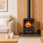 Schéma technique du poêle à bois BRONPI Lira 5 kW