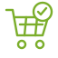 Icône panier avec validation de commande