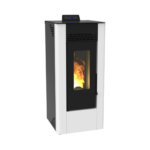 Poêle à granulés FIREMATIC C12 blanc – vue de face