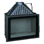 Foyer 700 GRAND ANGLE VOLET Invicta 9,5 kW en fonte